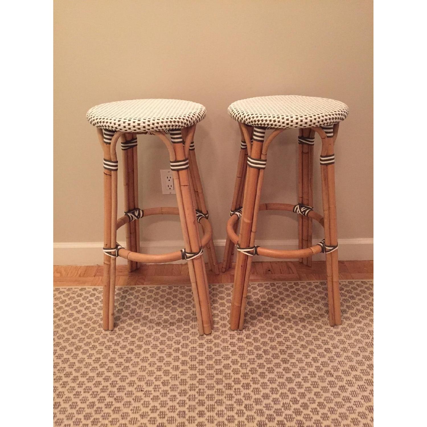 Serena & Lily Riviera Backless Bar Stools AptDeco