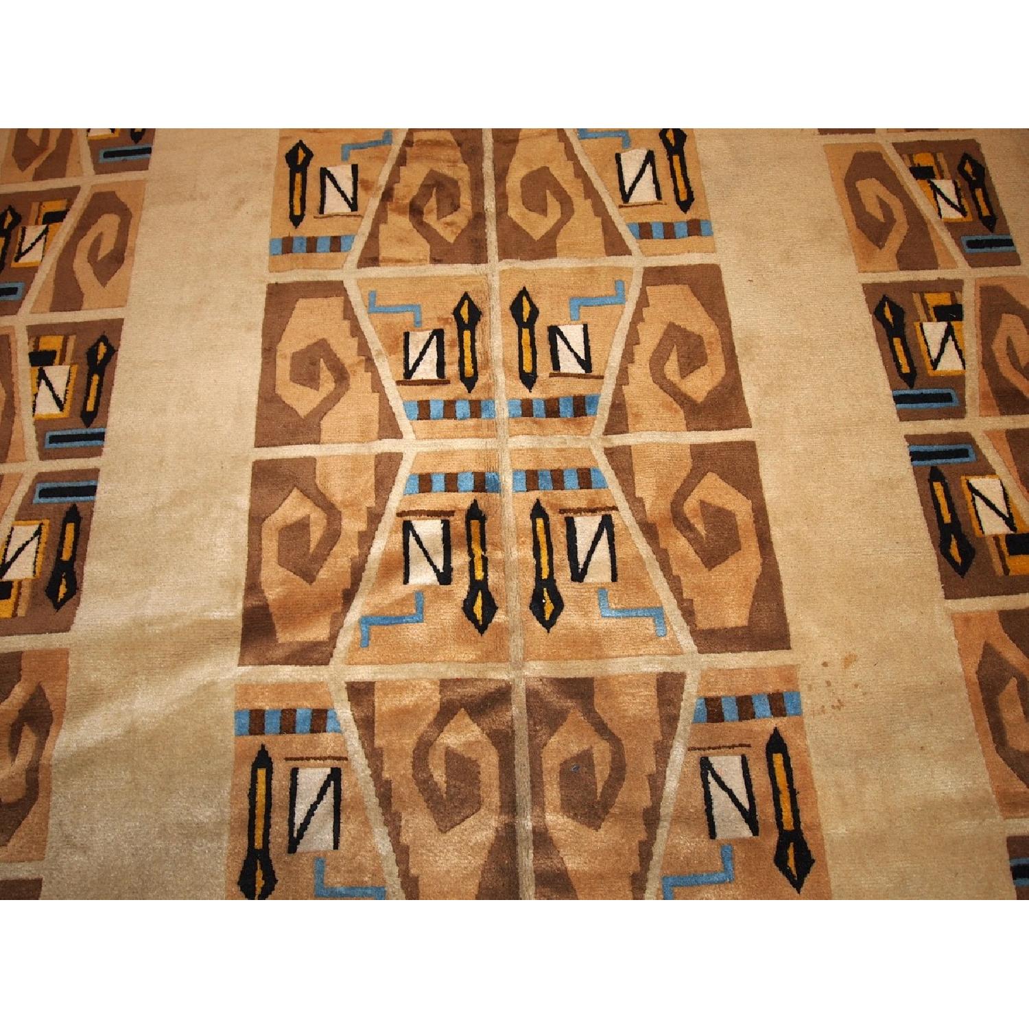 Antique 1930s Ecuadorian Art Deco Rug - image-3