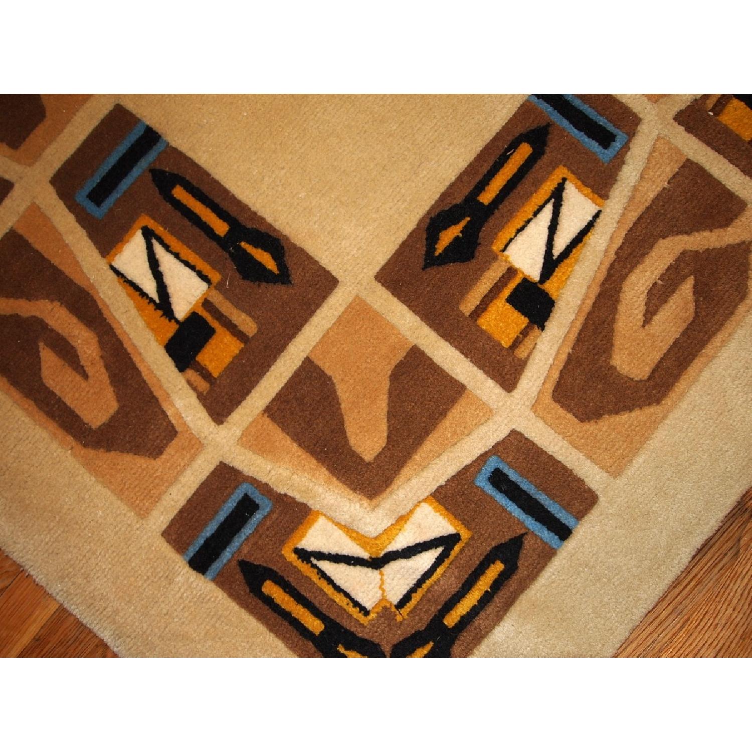 Antique 1930s Ecuadorian Art Deco Rug - image-6