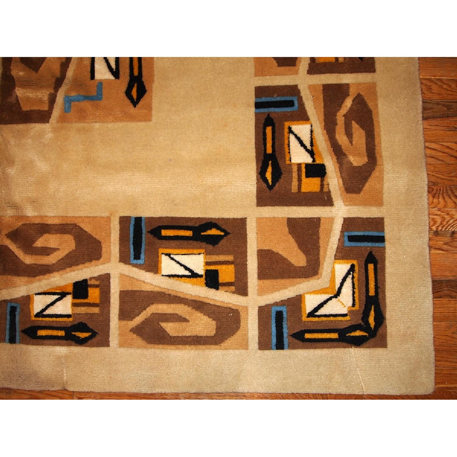 Antique 1930s Ecuadorian Art Deco Rug - image-7