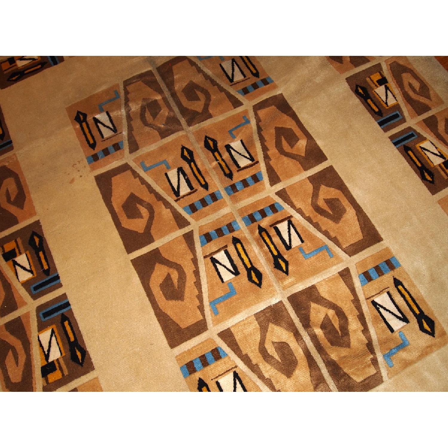 Antique 1930s Ecuadorian Art Deco Rug - image-8