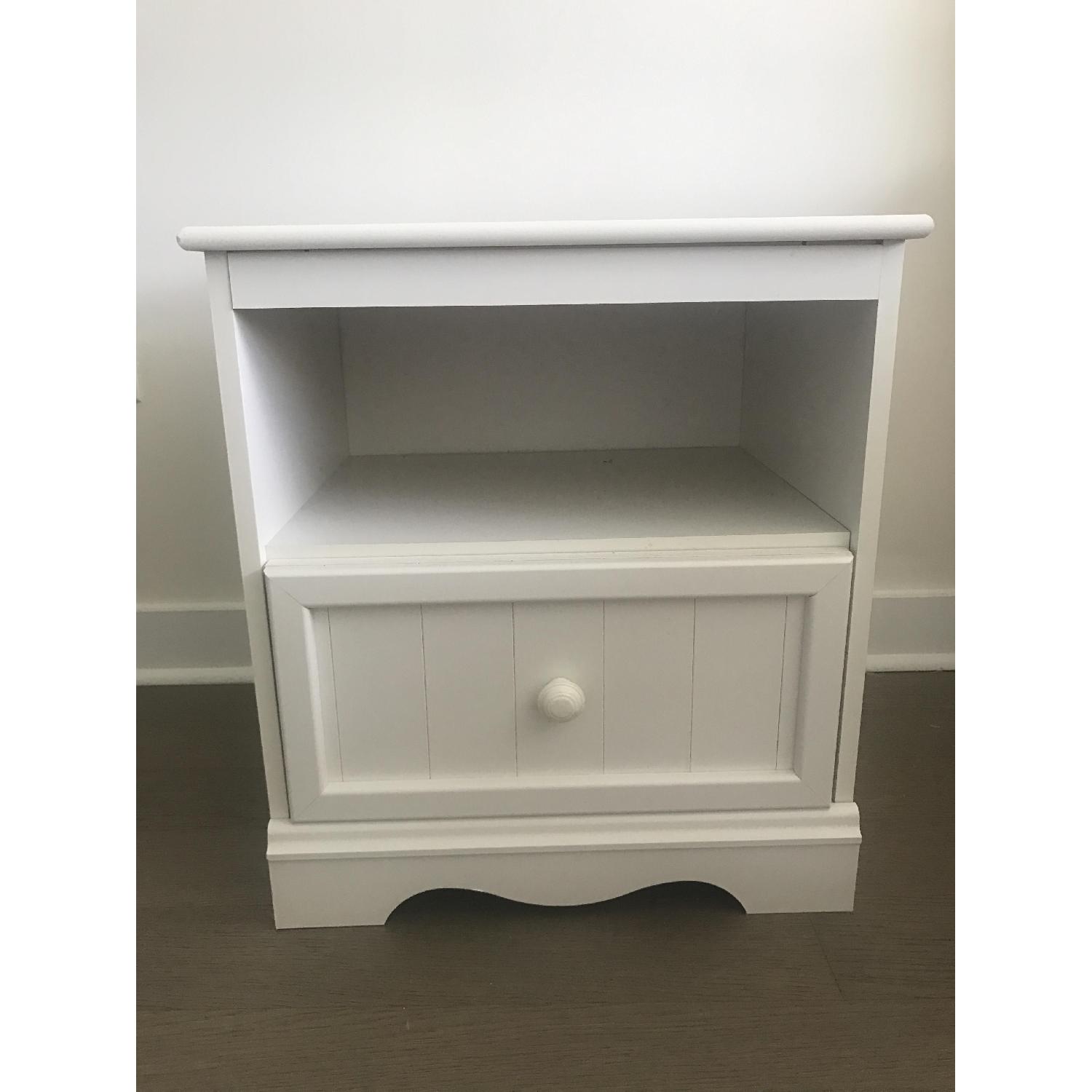 South Shore Furniture Savannah Nightstand in Pure White - image-1