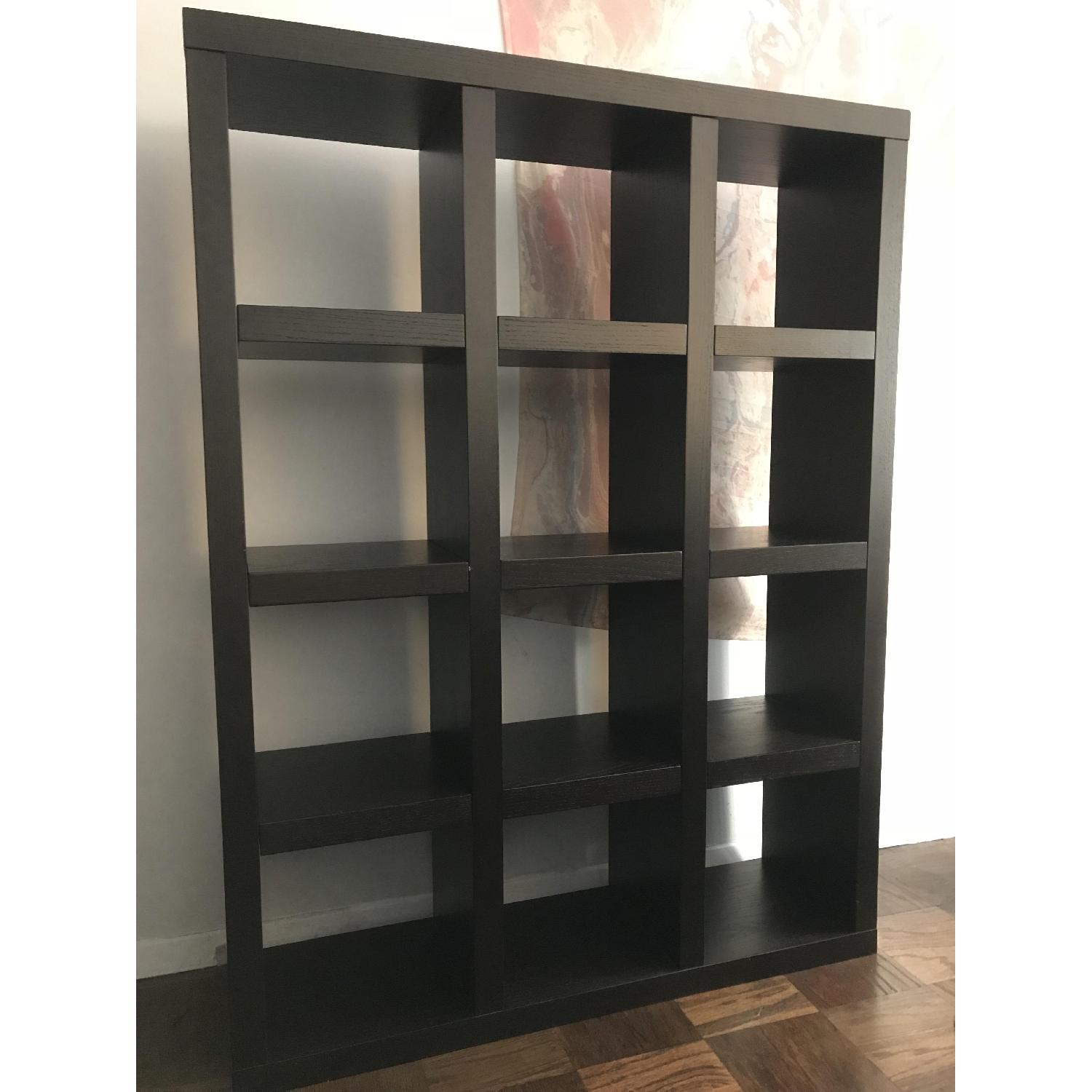 West Elm Rolling Storage/Cube Storage Bookcase - image-1