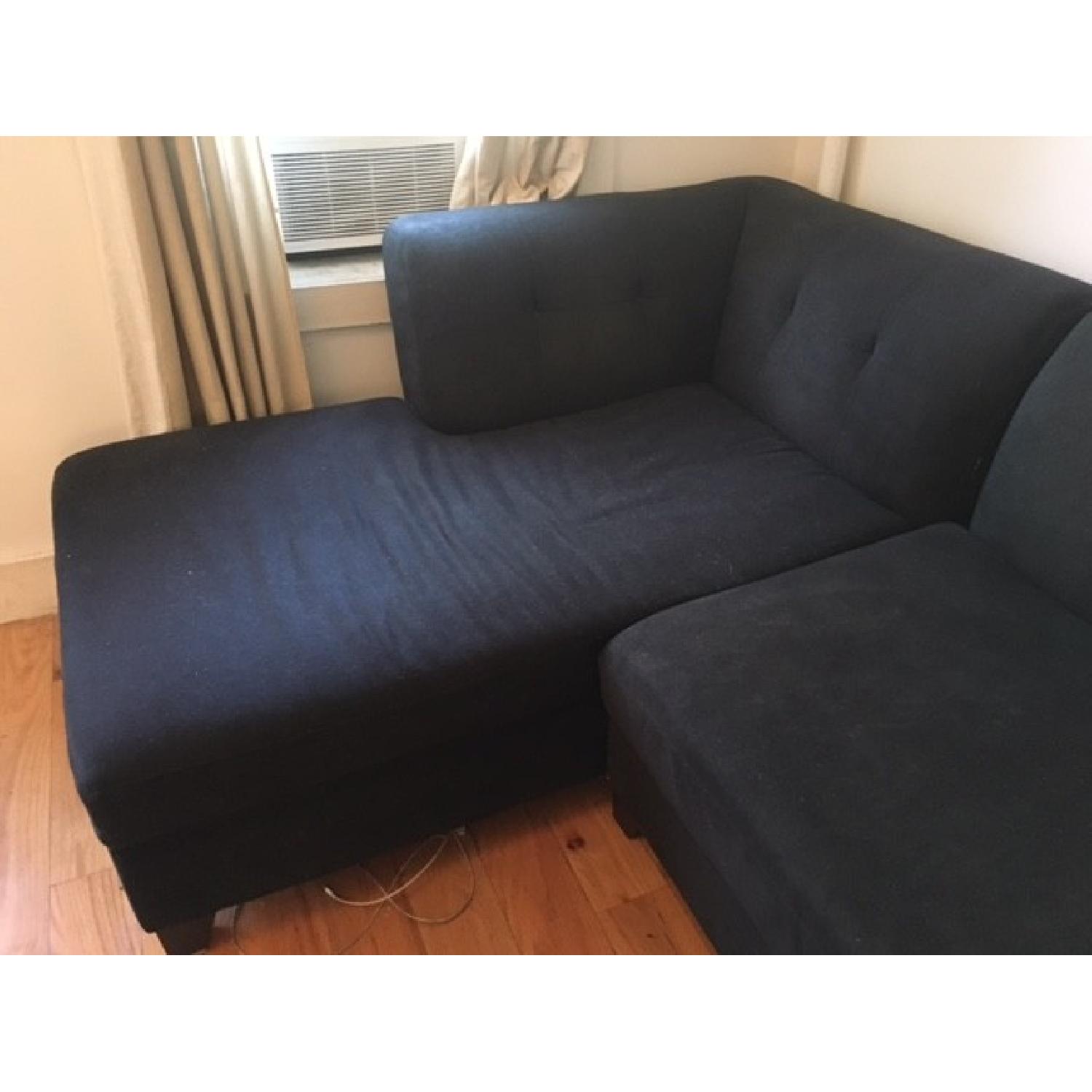 Raymour & Flanigan Tate 3-Piece Microfiber Modular Sectional Sofa - image-3