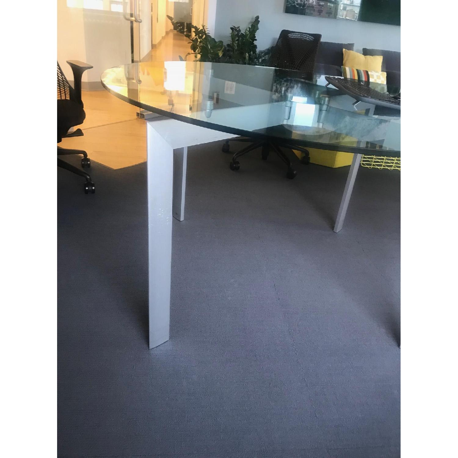 Design Within Reach Glass Top Round Dining Table - image-2