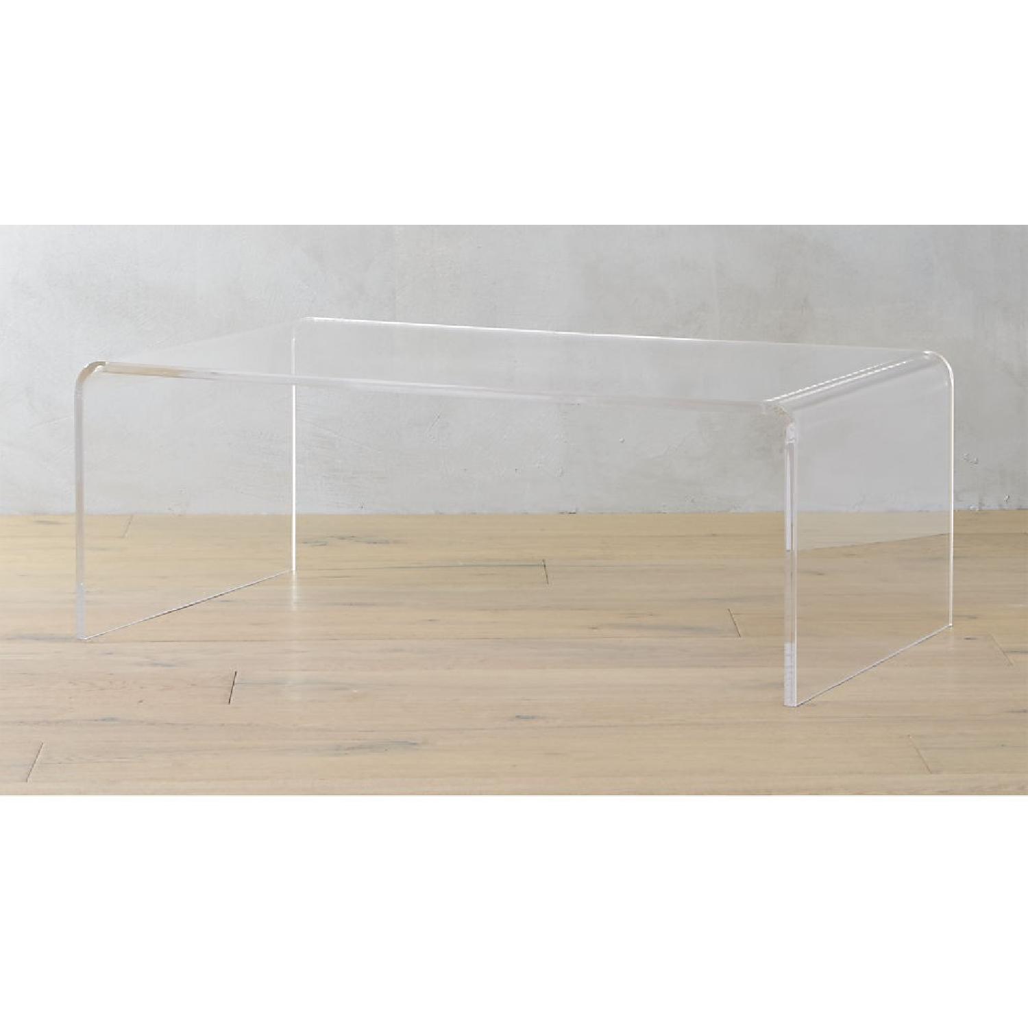 CB2 Peekaboo Acrylic Coffee Table - image-1
