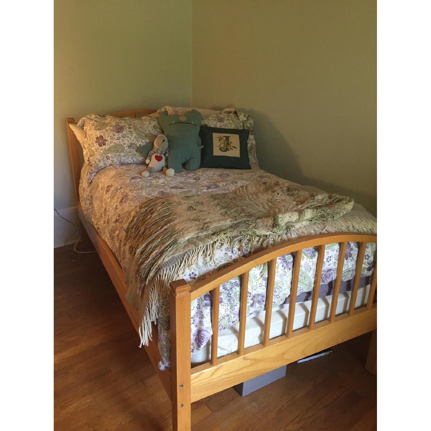 Ethan Allen Maple Wood Twin Bunk Beds AptDeco