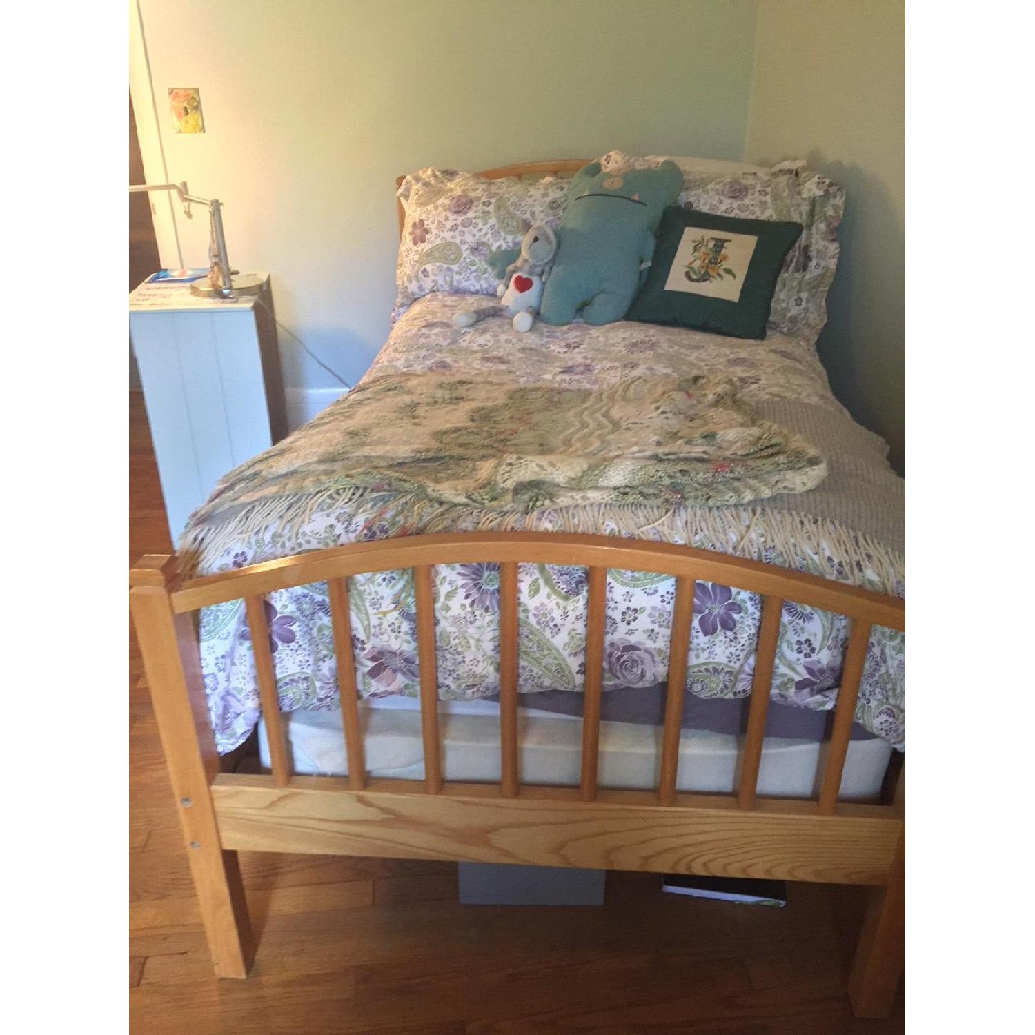 Ethan Allen Maple Wood Twin Bunk Beds AptDeco