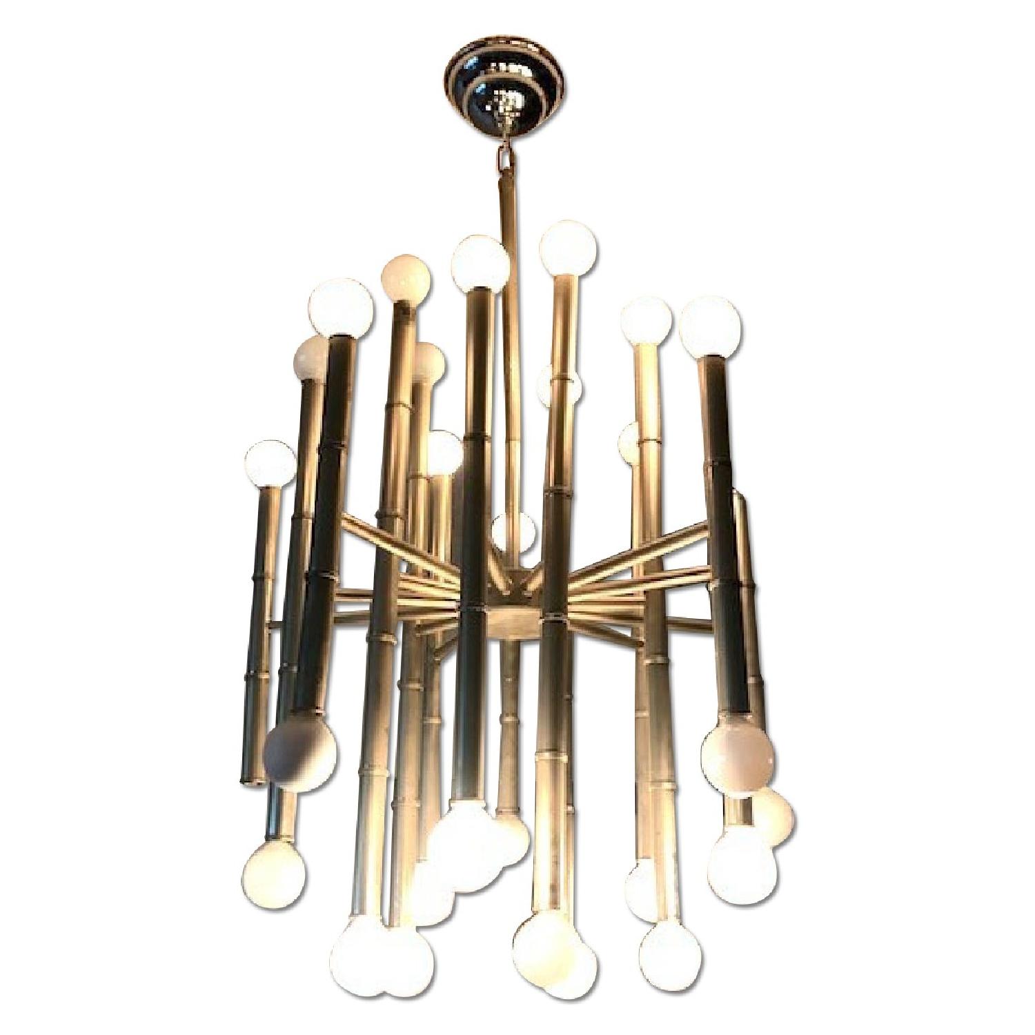 Jonathan Adler Meurice 30 Light Chandelier In Polished Nickel AptDeco