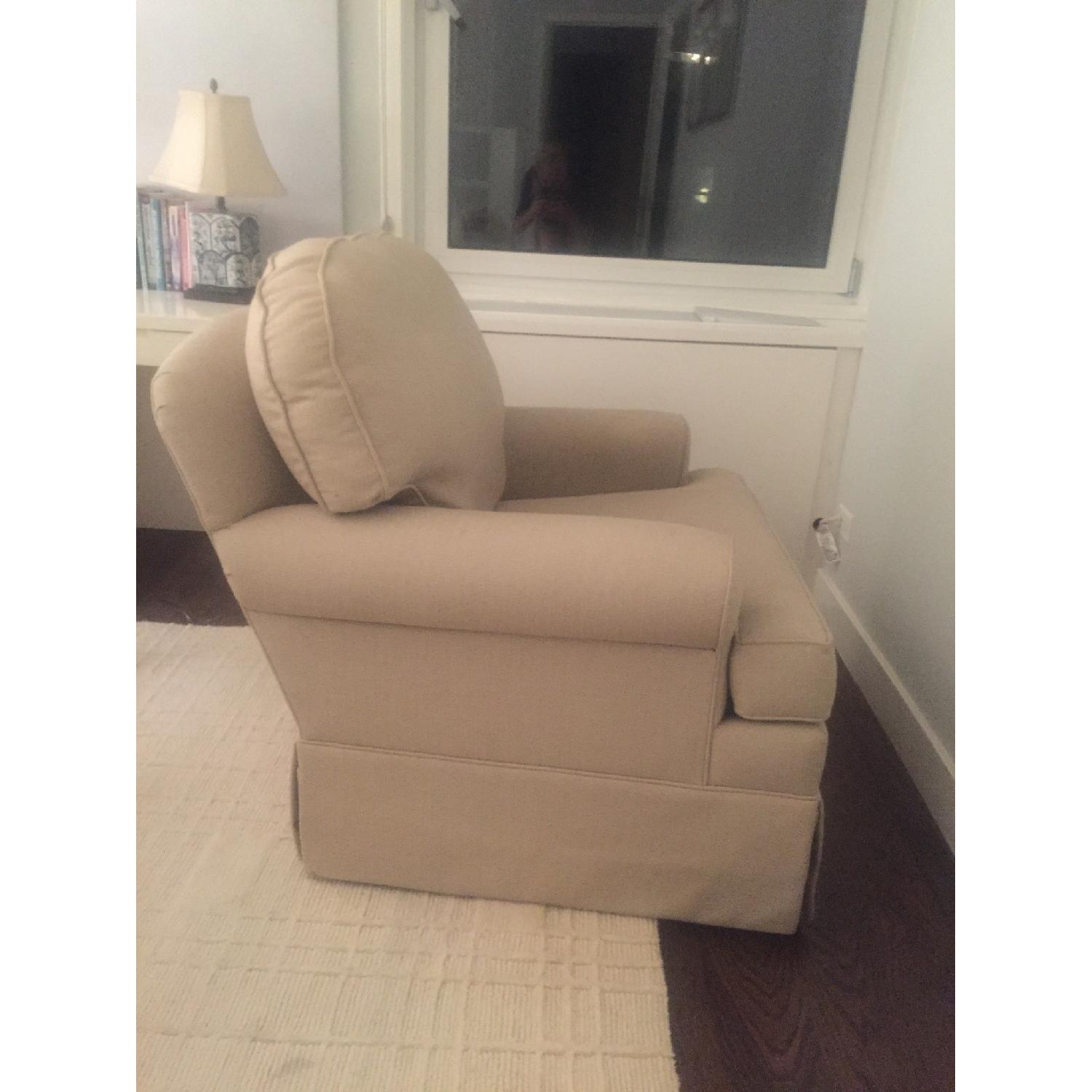 Ethan Allen Swivel Glider Chair AptDeco