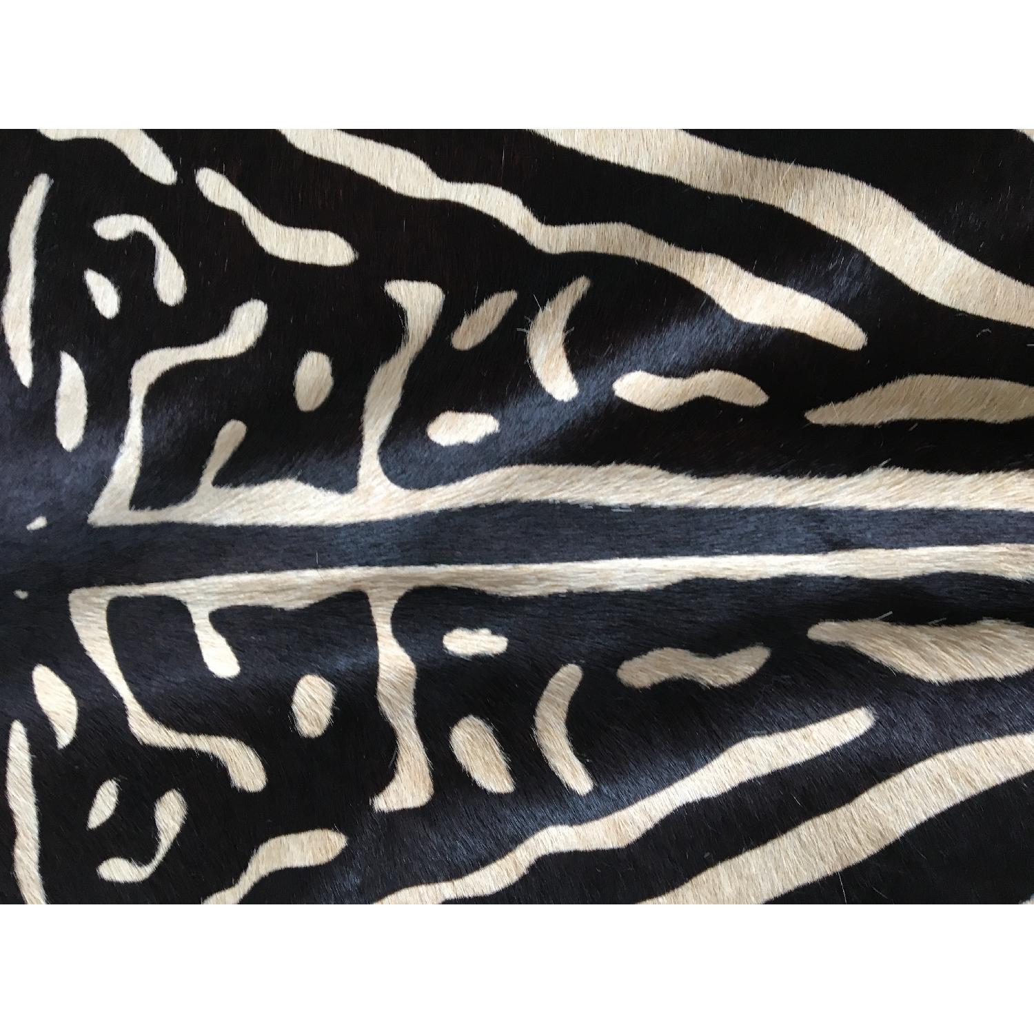 Zebra Cowhide Rug - image-4