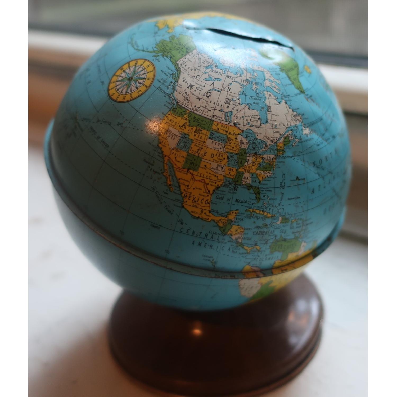Vintage Globe World Bank - image-2