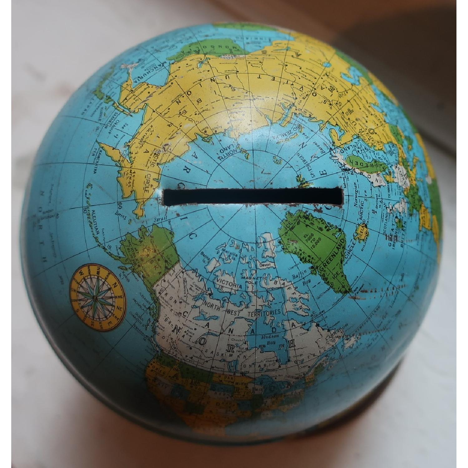 Vintage Globe World Bank - image-3