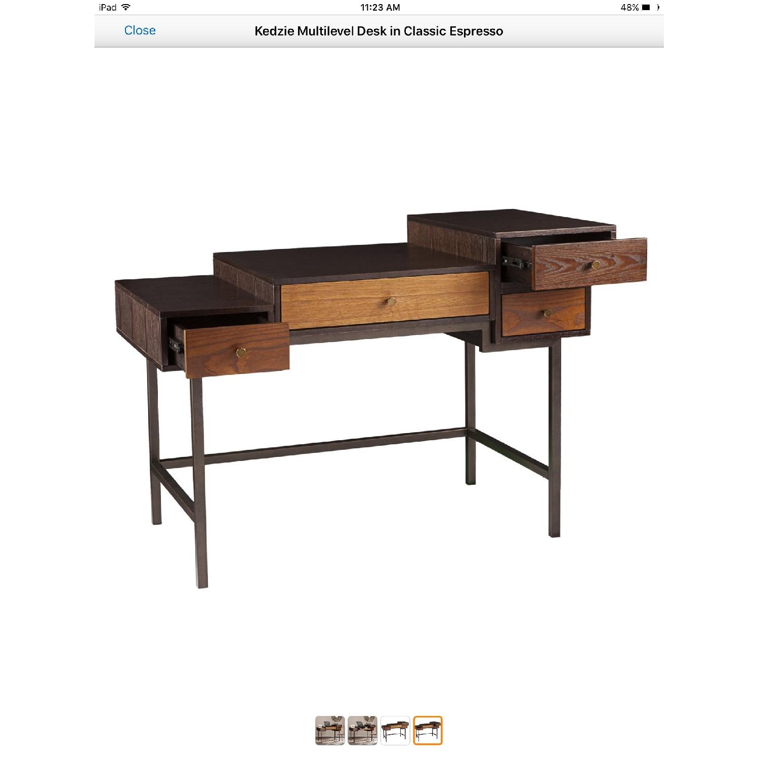 Kedzie Multi Level Desk in Classic Espresso AptDeco