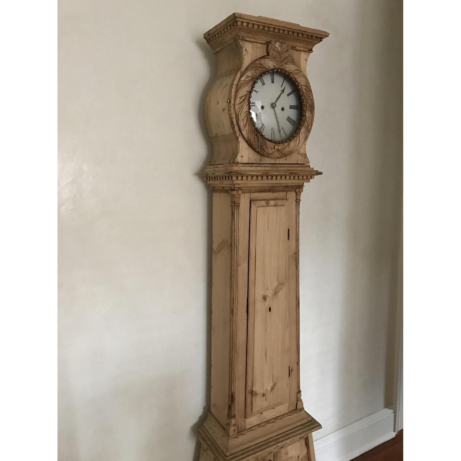 Scandinavian 19th Century Pine Grandfather Clock - image-2