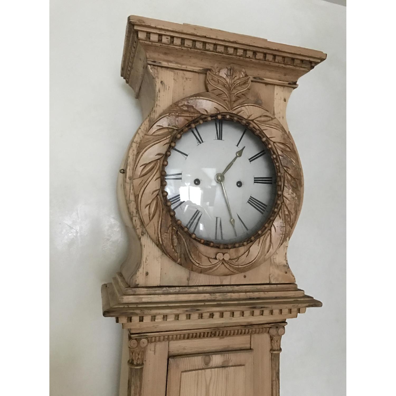Scandinavian 19th Century Pine Grandfather Clock - image-3