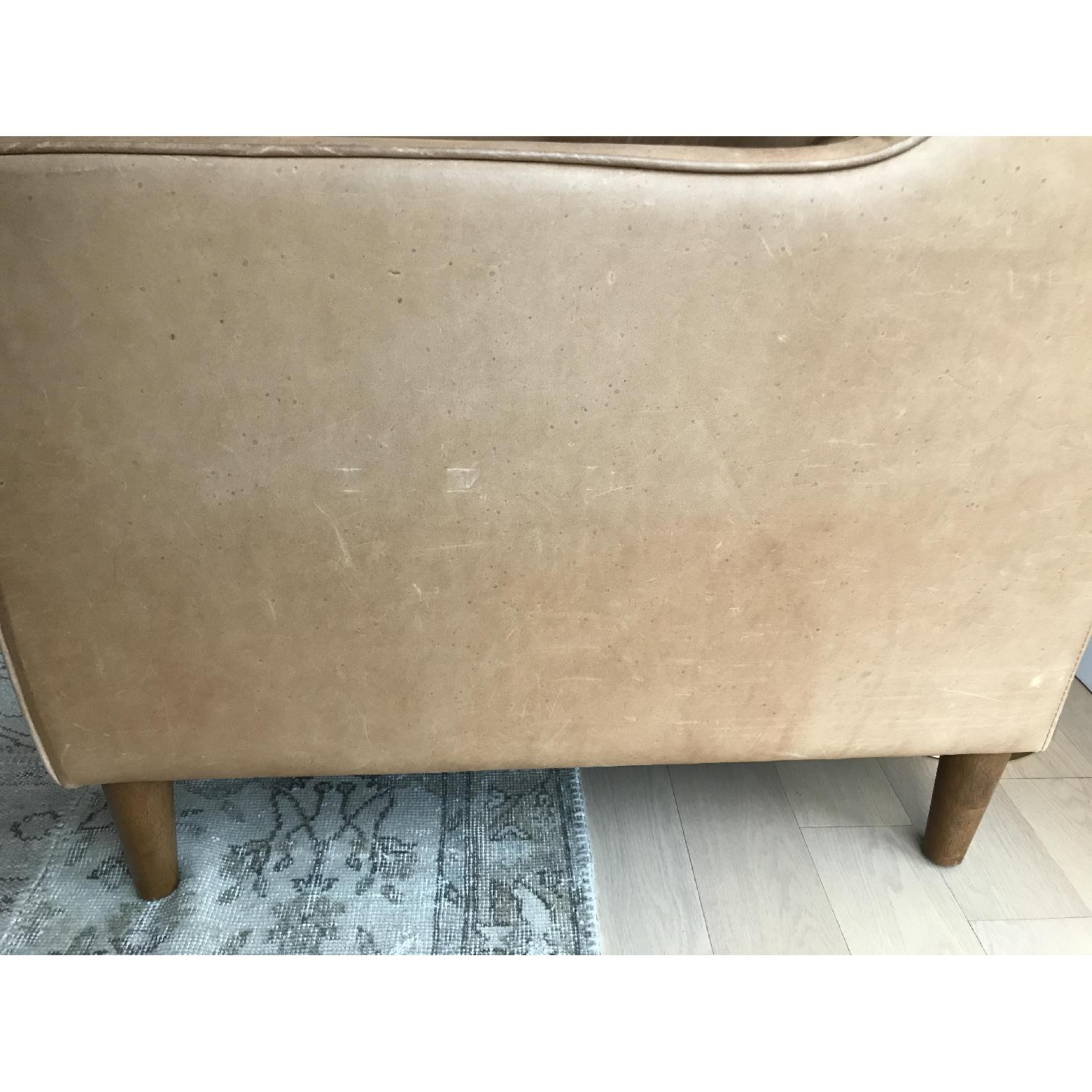 West Elm Hamilton Sienna Leather Sofa in Tan Color - image-5