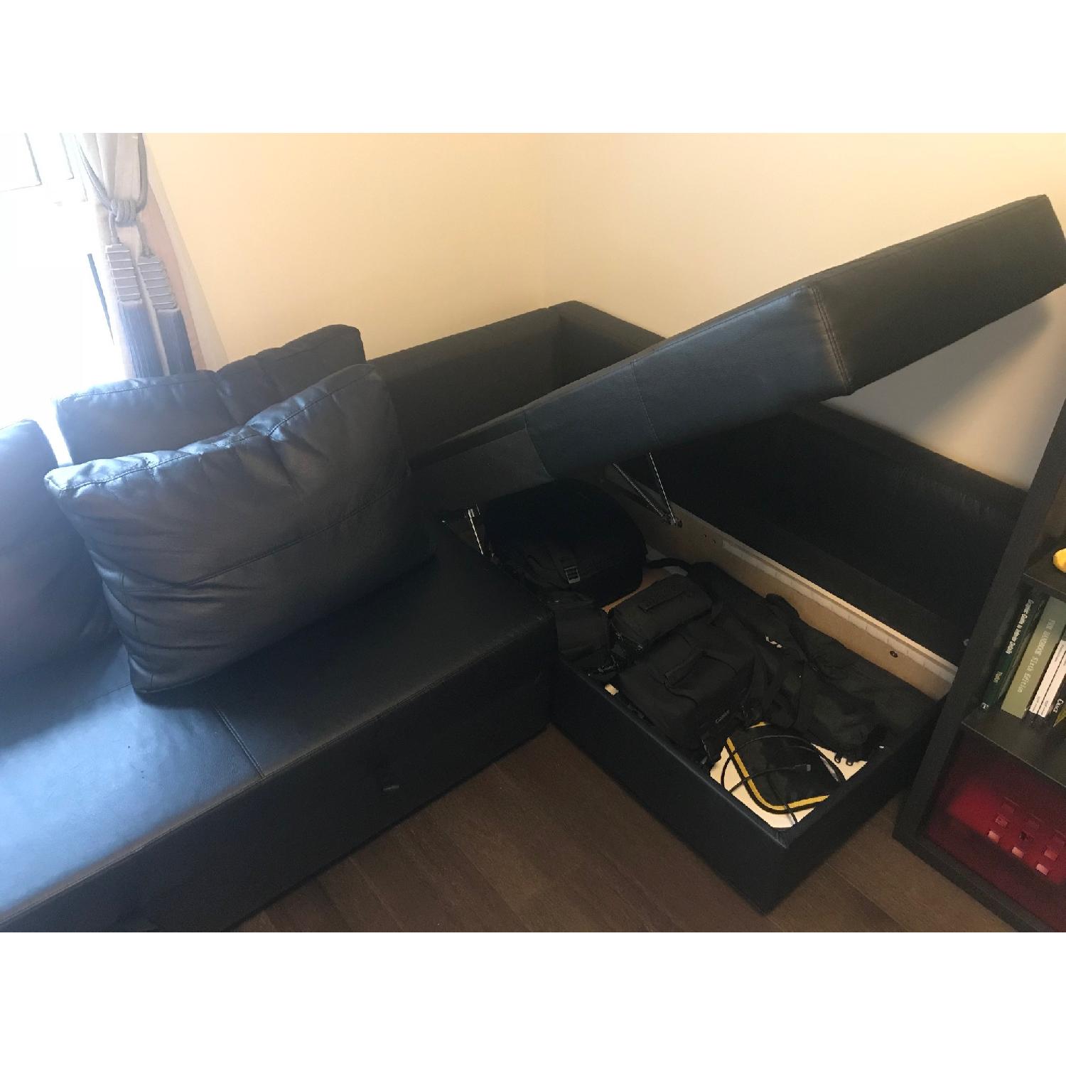 Ikea Friheten 3 Seat Sleeper Sectional w/ Storage - image-5