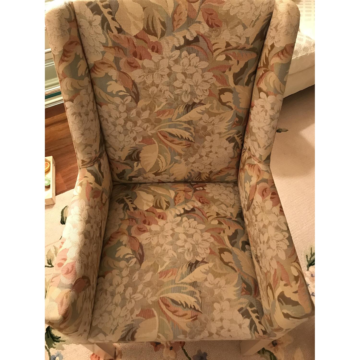 Floral Pattern Accent Chair - image-1