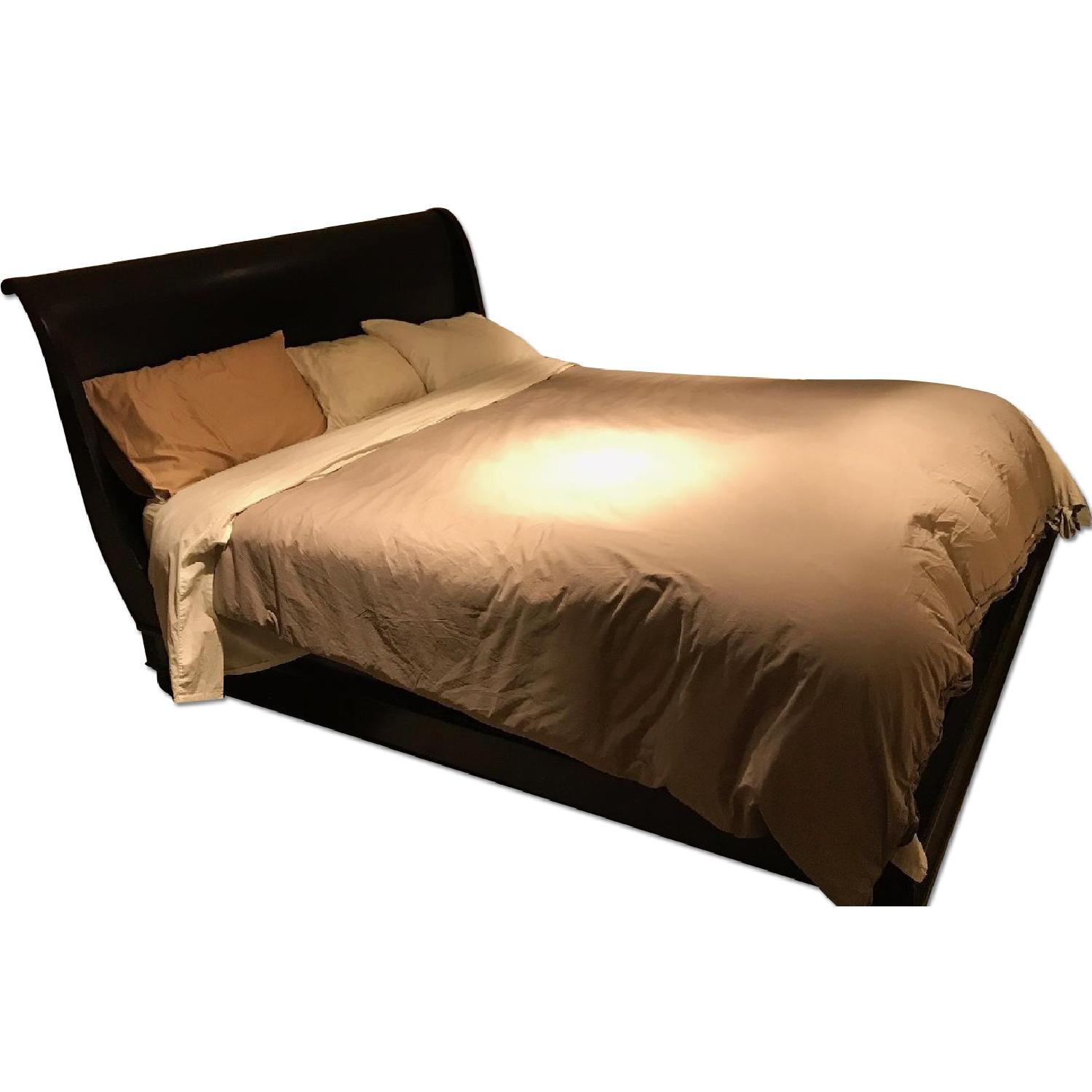 Restoration Hardware Empire Rosette Cal King Size Sleigh Bed w/o Footboard - image-0