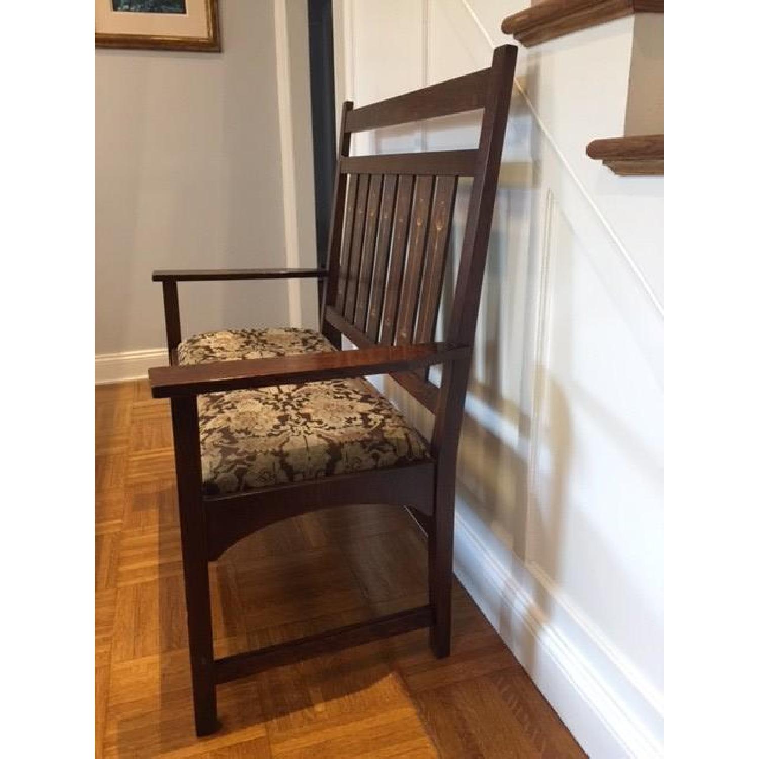 Stickley Harvey Ellis Oak Settee - image-5