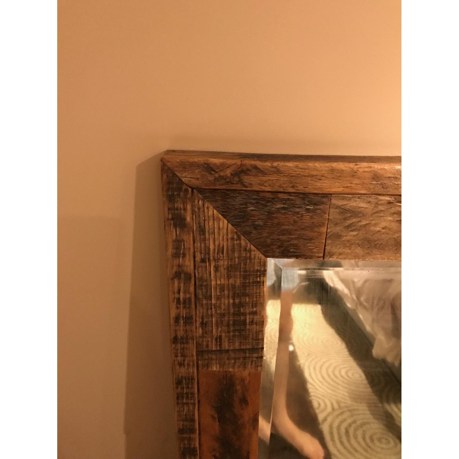 Custom Aged Wood Mirror - image-2