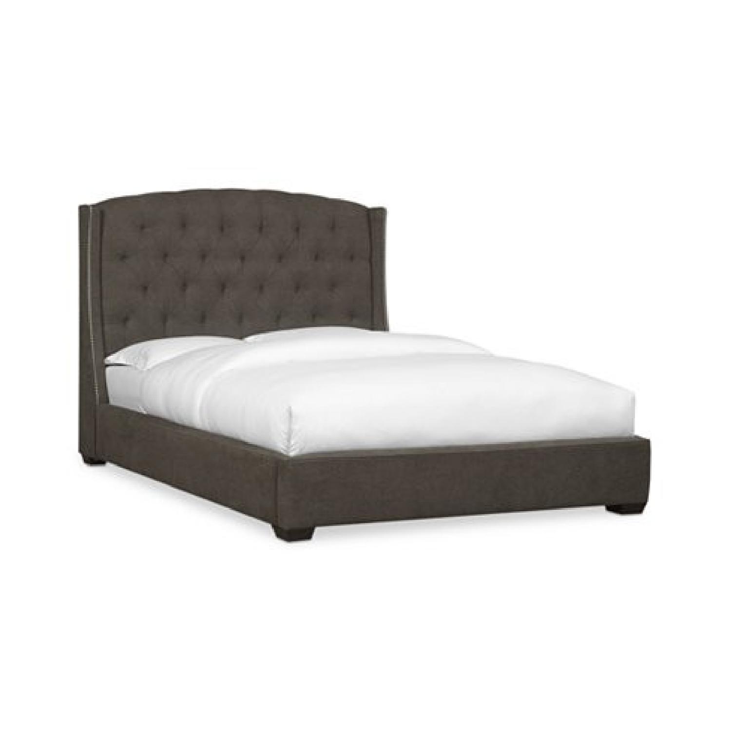 Macy's Lesley Upholstered Queen Size Bed AptDeco