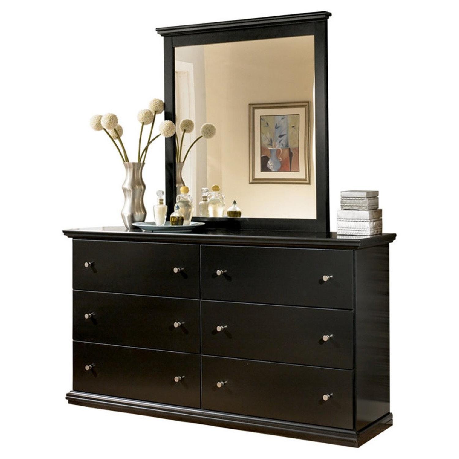Jennifer Convertibles Maribel Dresser w/ Attached Mirror - AptDeco