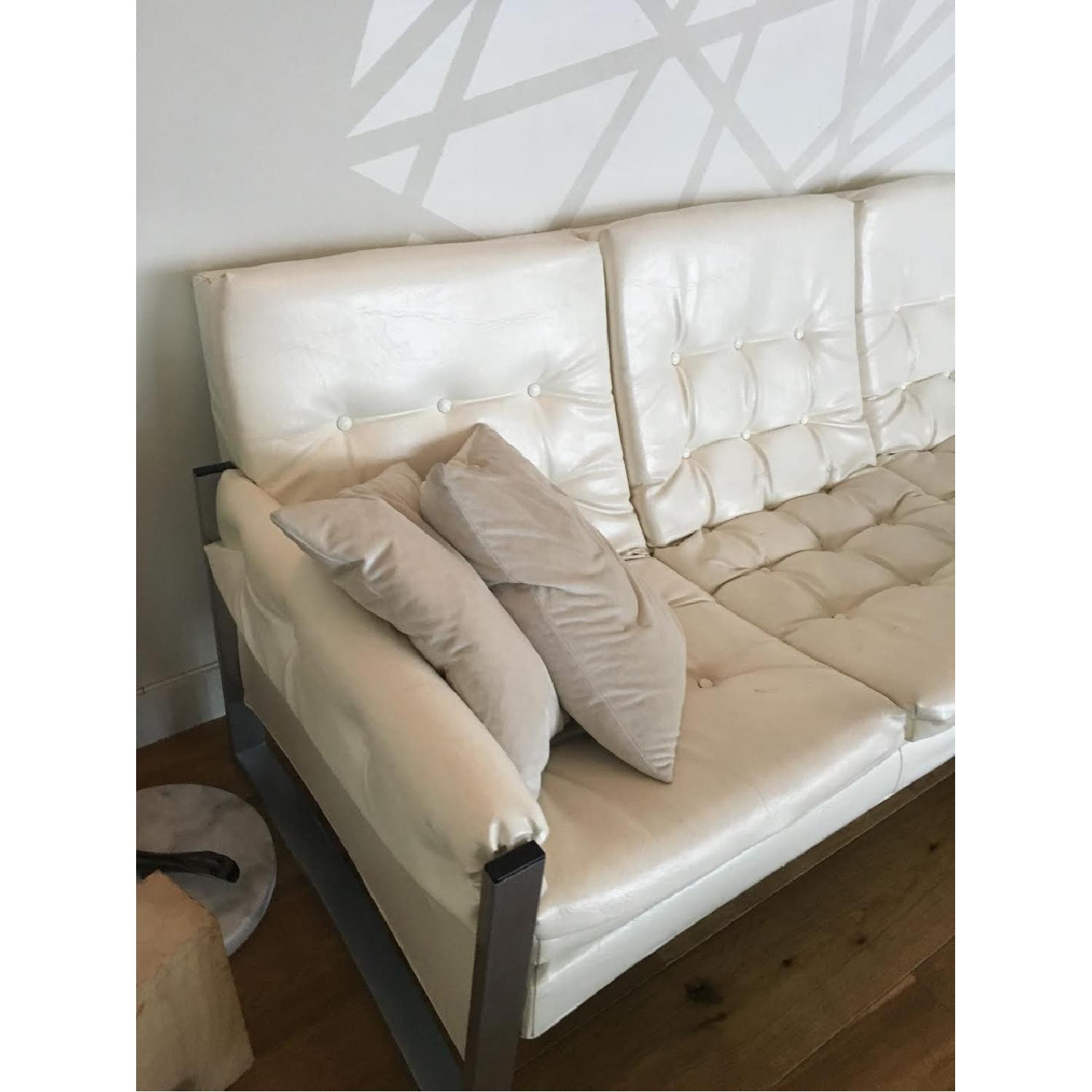 Mid Century Modern White Couch + Daybed - image-3