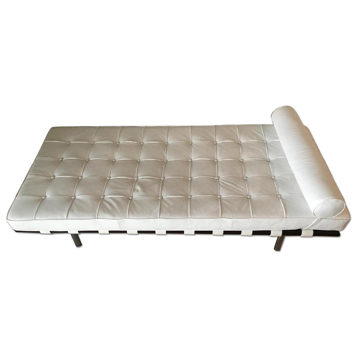 Mid Century Modern White Couch + Daybed - image-7