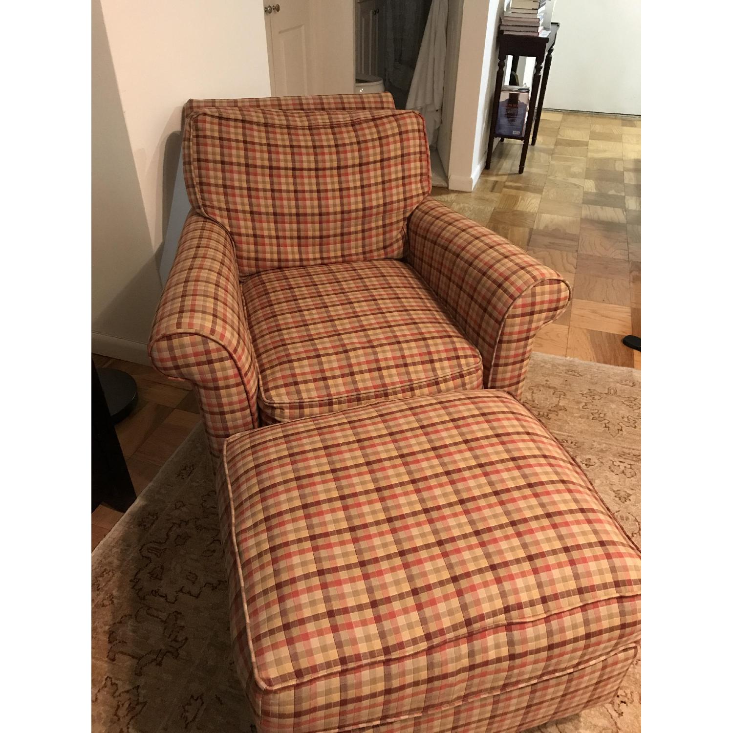 Storehouse Furniture Accent Chair & Ottoman - image-1