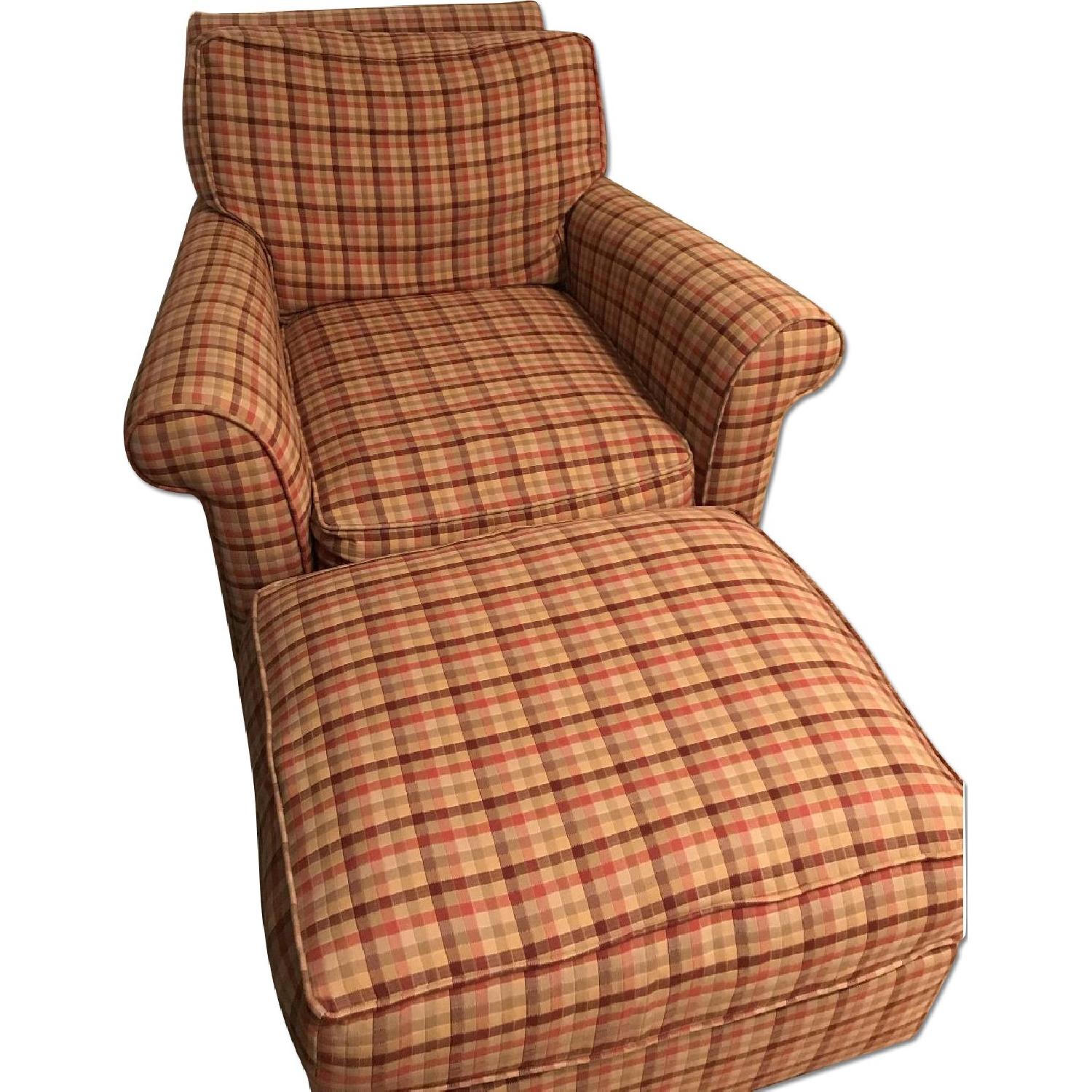 Storehouse Furniture Accent Chair & Ottoman - image-0