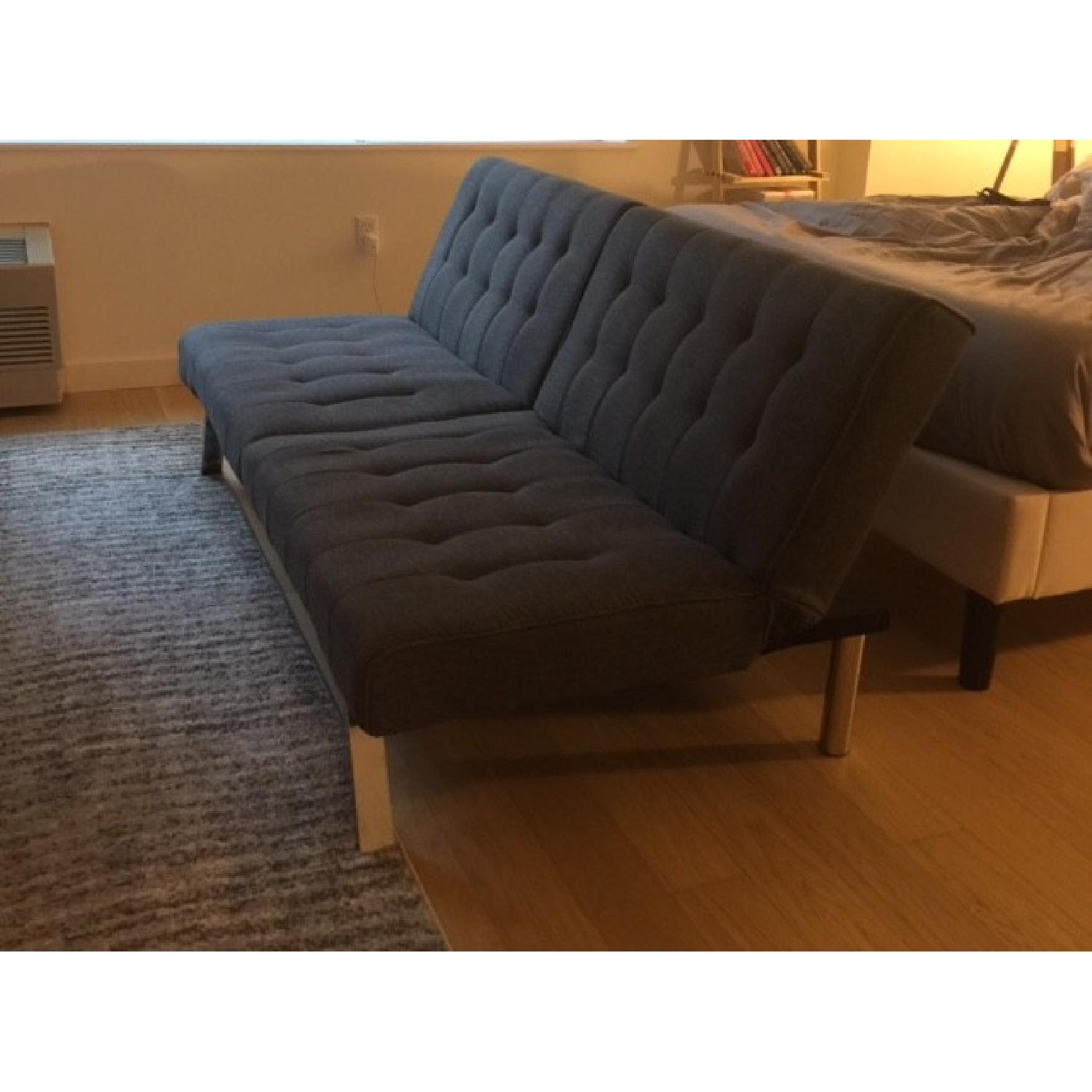 DHP Furniture Emily Grey Linen Futon AptDeco