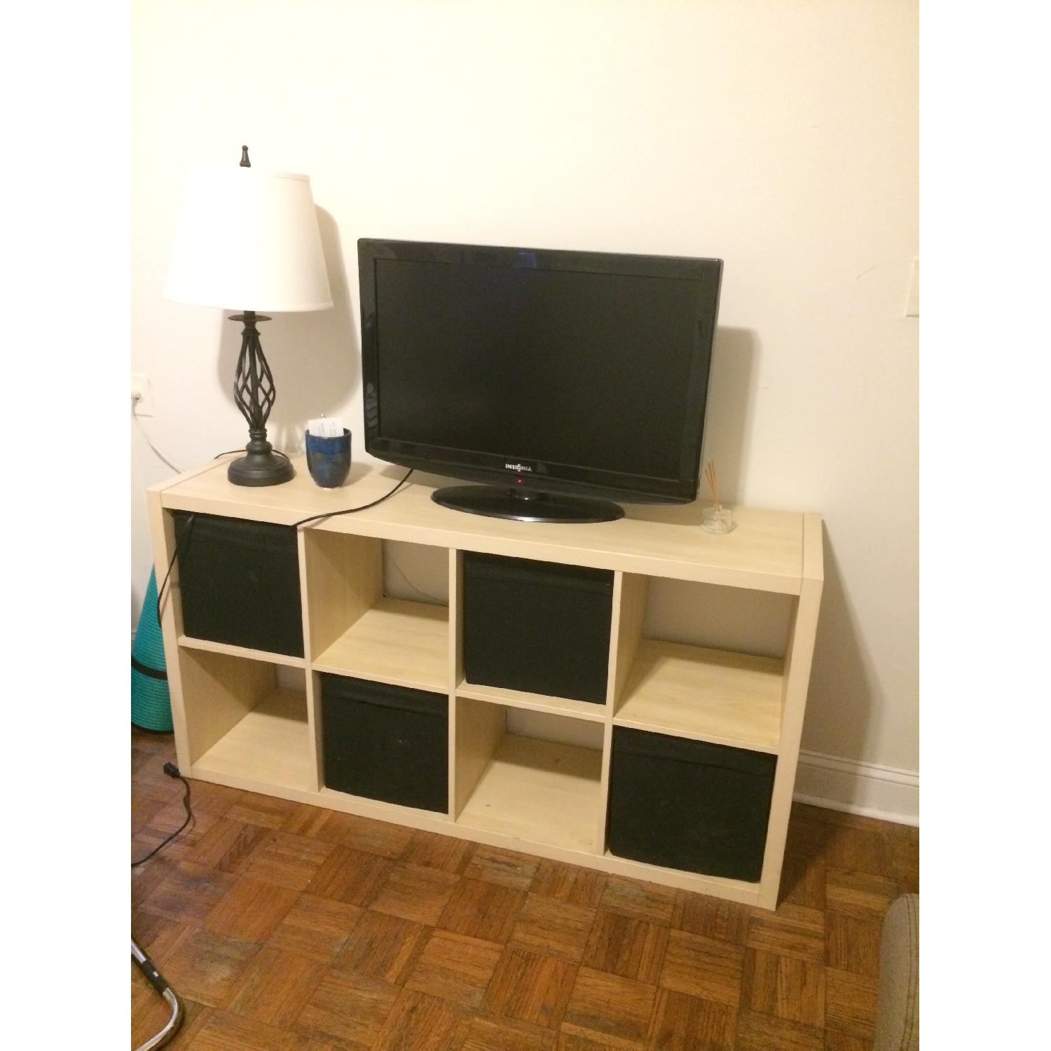 Ikea Kallax Shelf Unit w/ 8 Fabric Drawers AptDeco