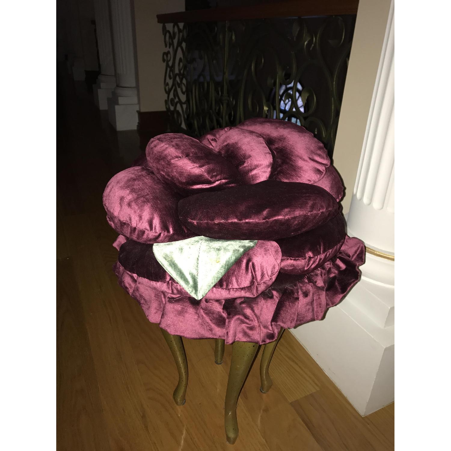 Italian Velvet Rose Stool - image-2