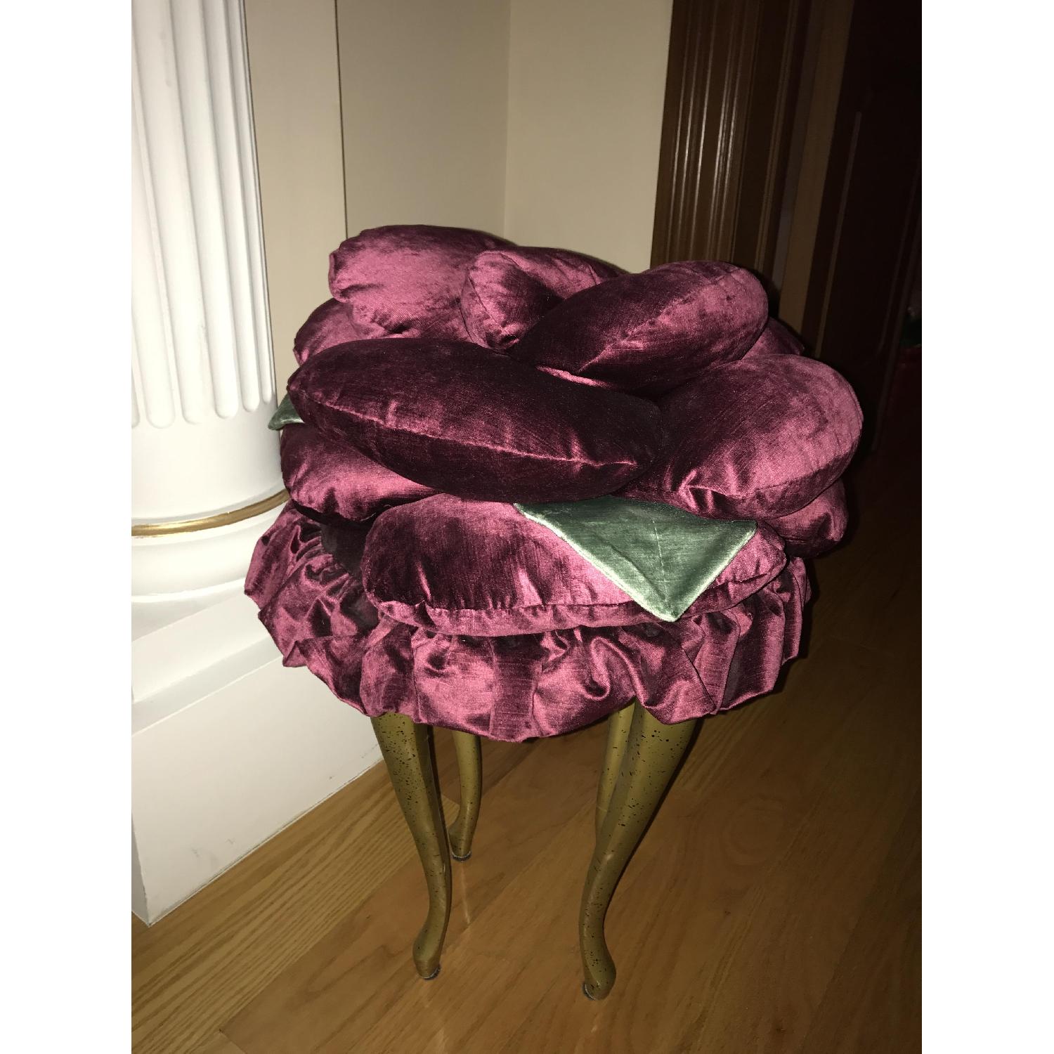 Italian Velvet Rose Stool - image-3