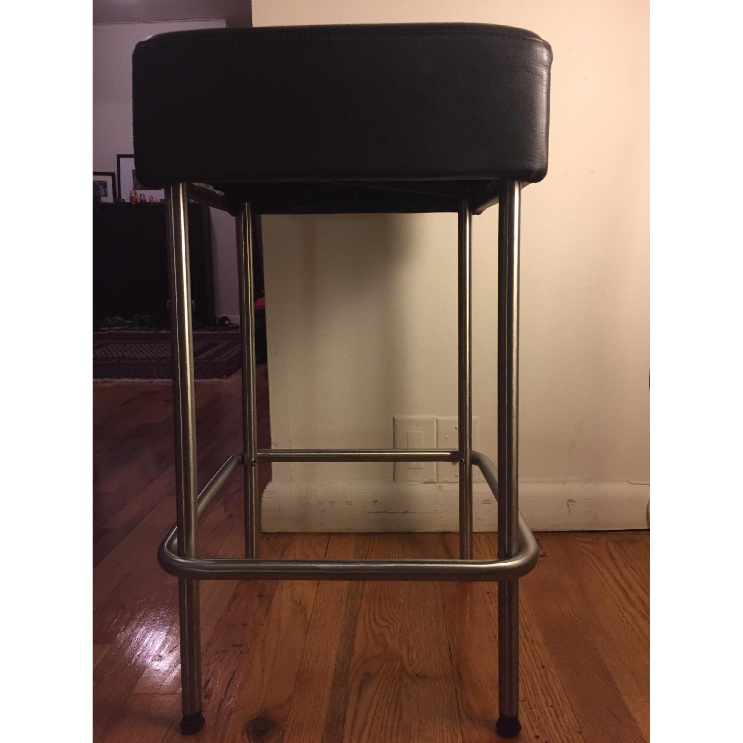 Ikea Black & Chrome Bar Stools - image-2