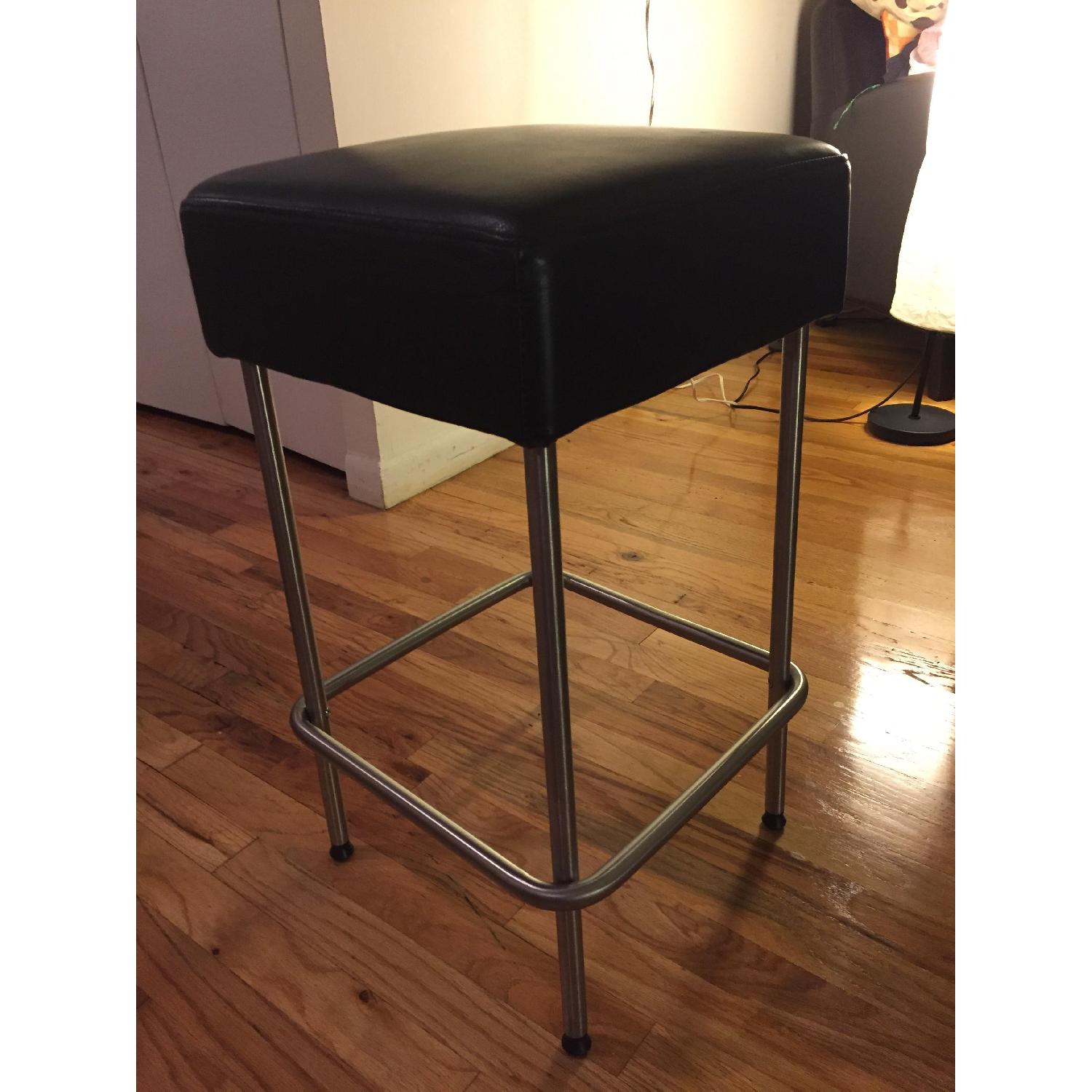 Ikea Black & Chrome Bar Stools - image-3