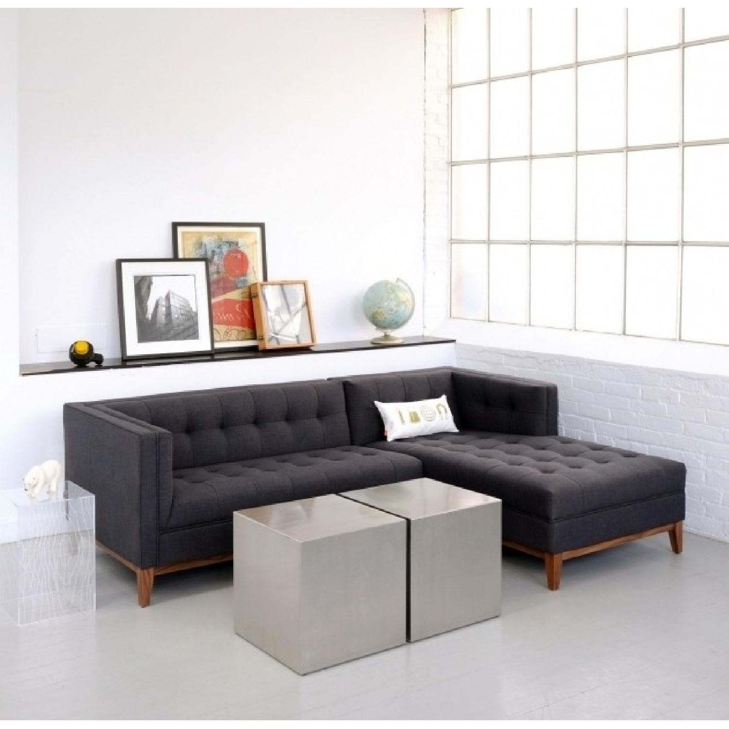 Gus Modern Atwood Bi-Sectional in Urban Tweed - image-1