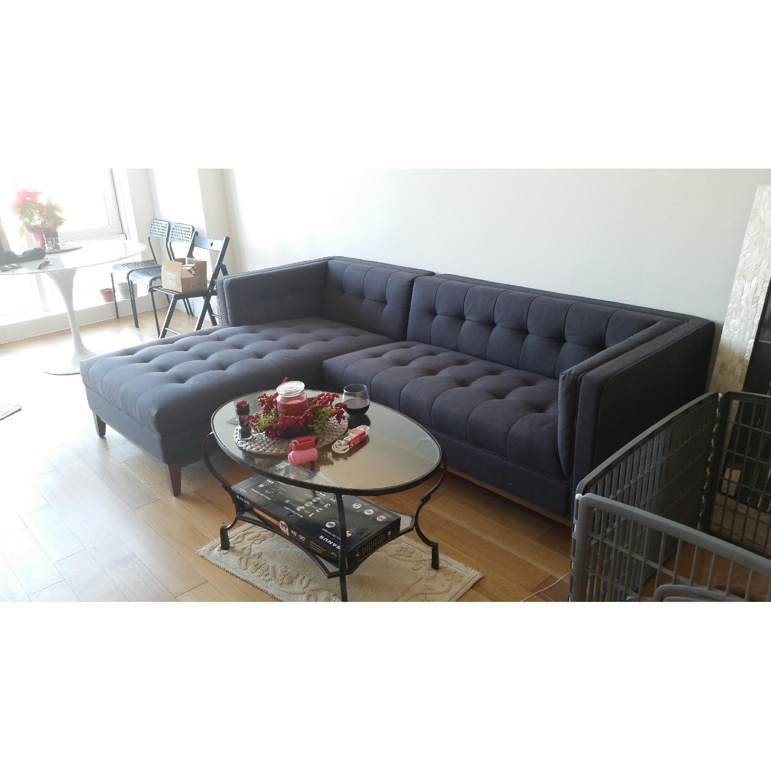 Gus Modern Atwood Bi-Sectional in Urban Tweed - image-2