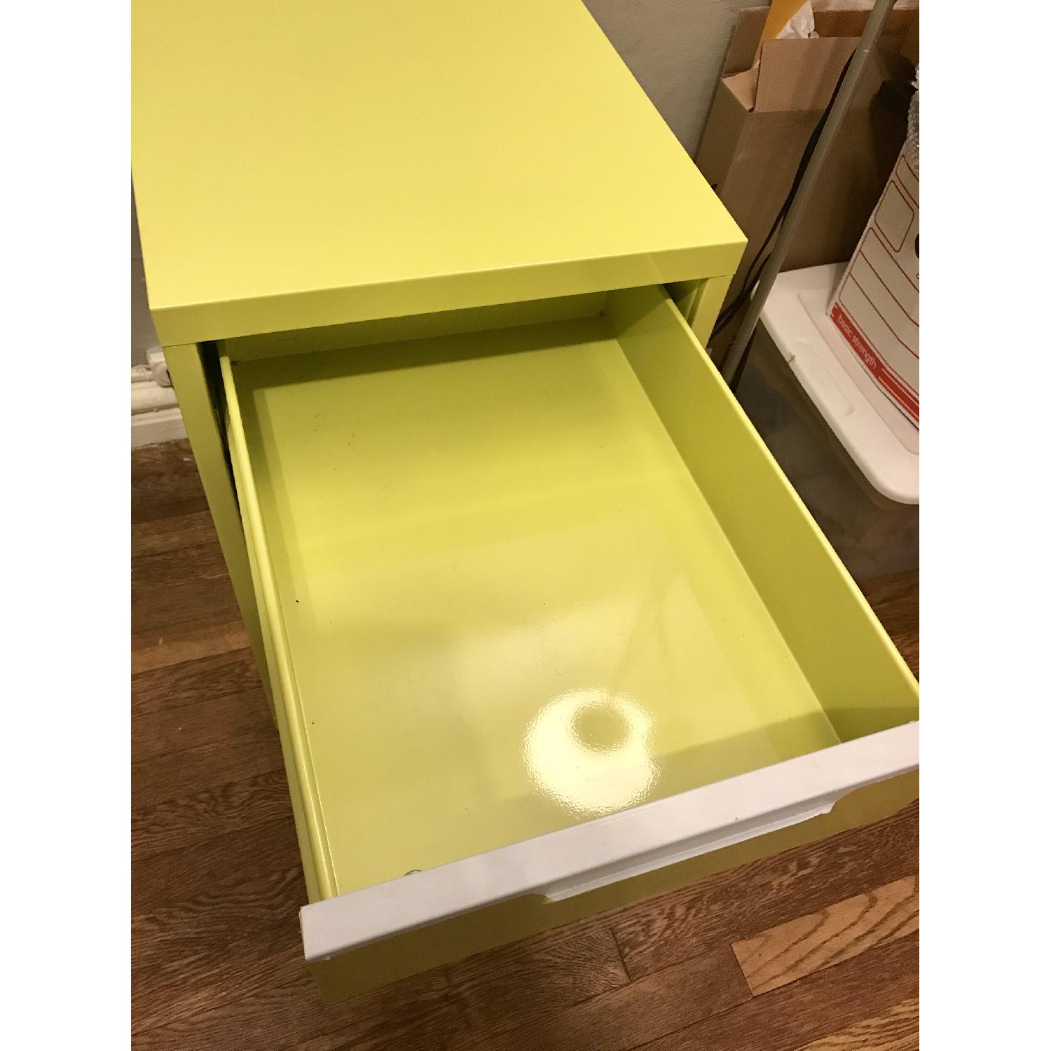 CB2 TPS Chartreuse 3-Drawer Filing Cabinet - image-3