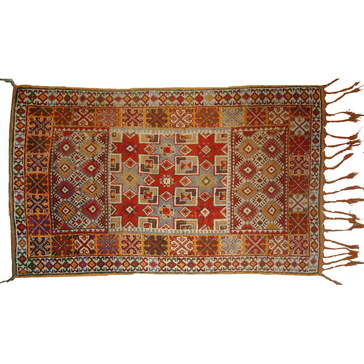 Antique 1900s Moroccan Berber Rug - image-2