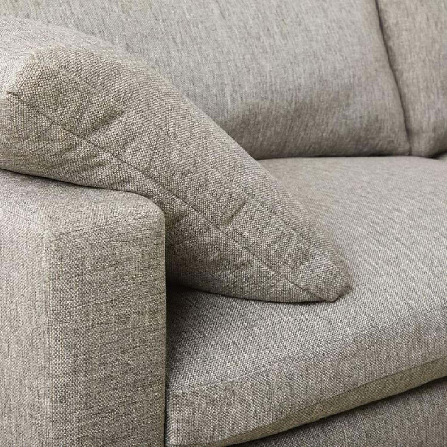 West Elm Harmony Sofa Trillum Sofa in Twill Gravel AptDeco