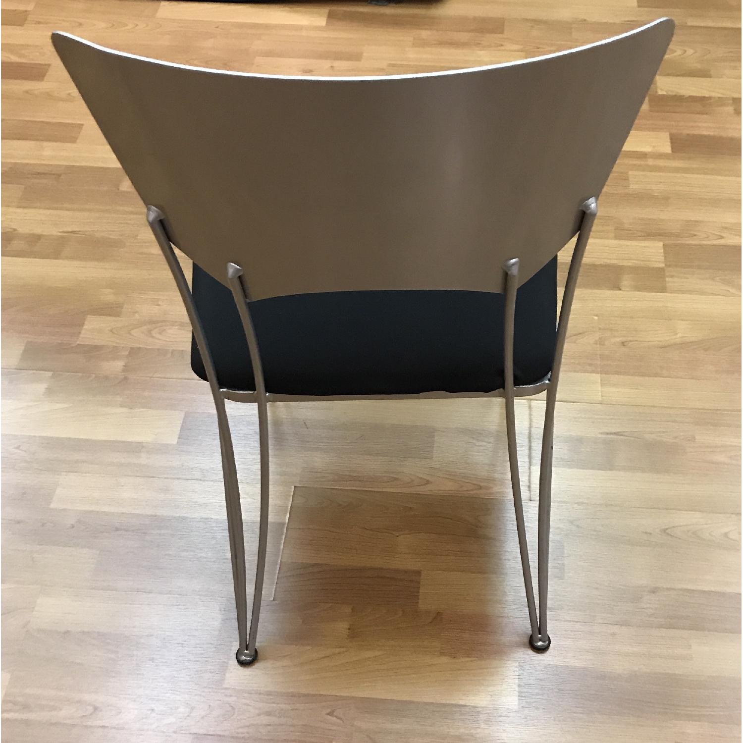 Glass Top Dining Table w/ 4 Cushioned Chairs - image-1