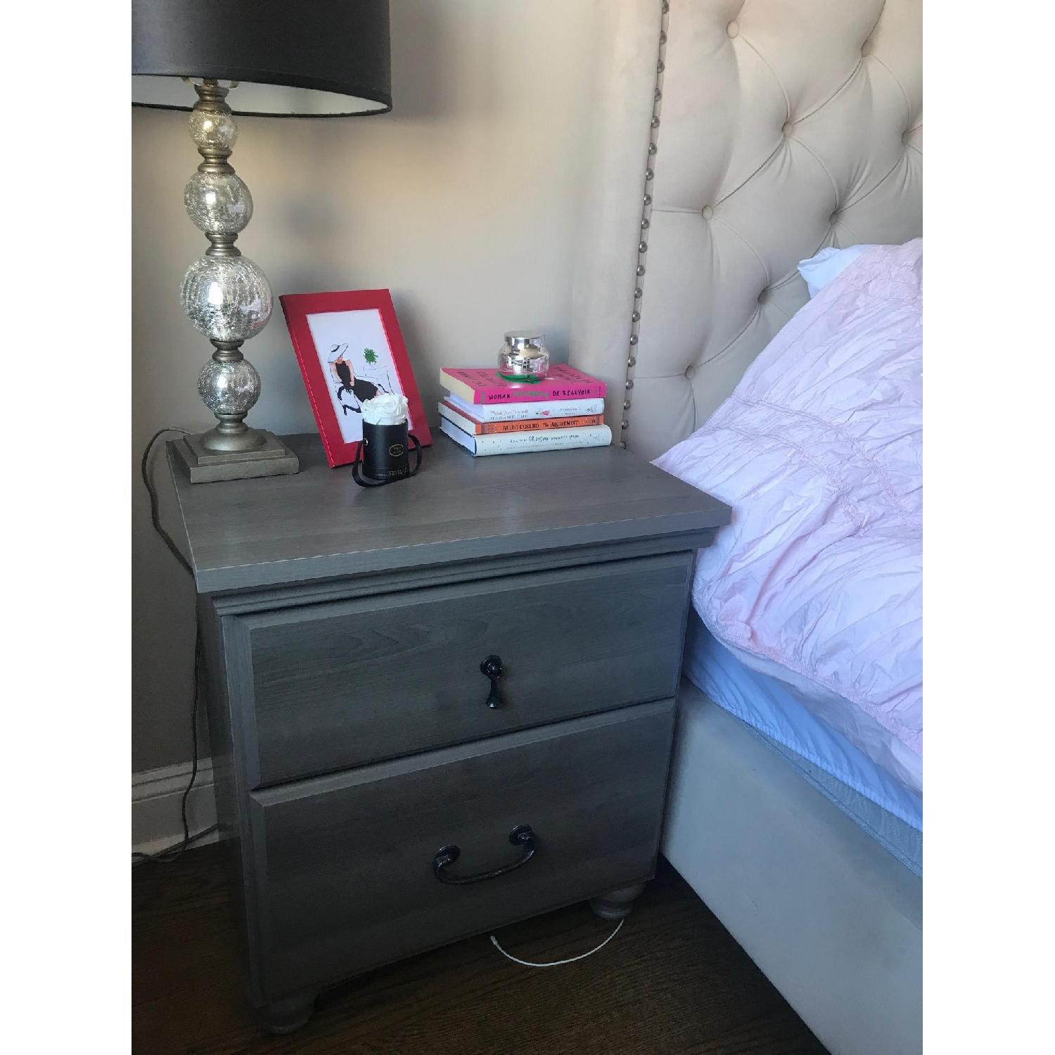 South Shore Furniture Noble Grey Maple 2 Drawer Nightstand - image-2