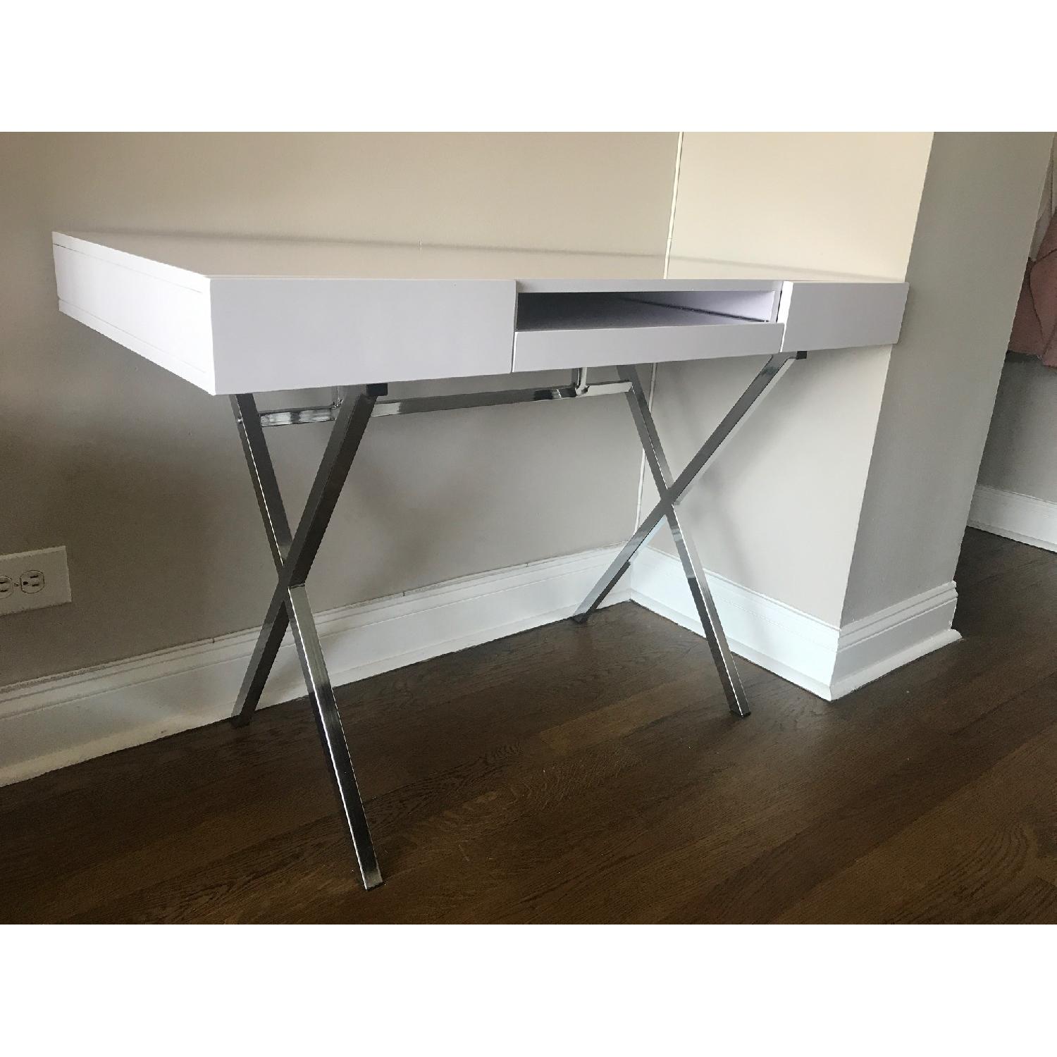 Brayden Studio Cevallos Modern X Computer Desk - AptDeco