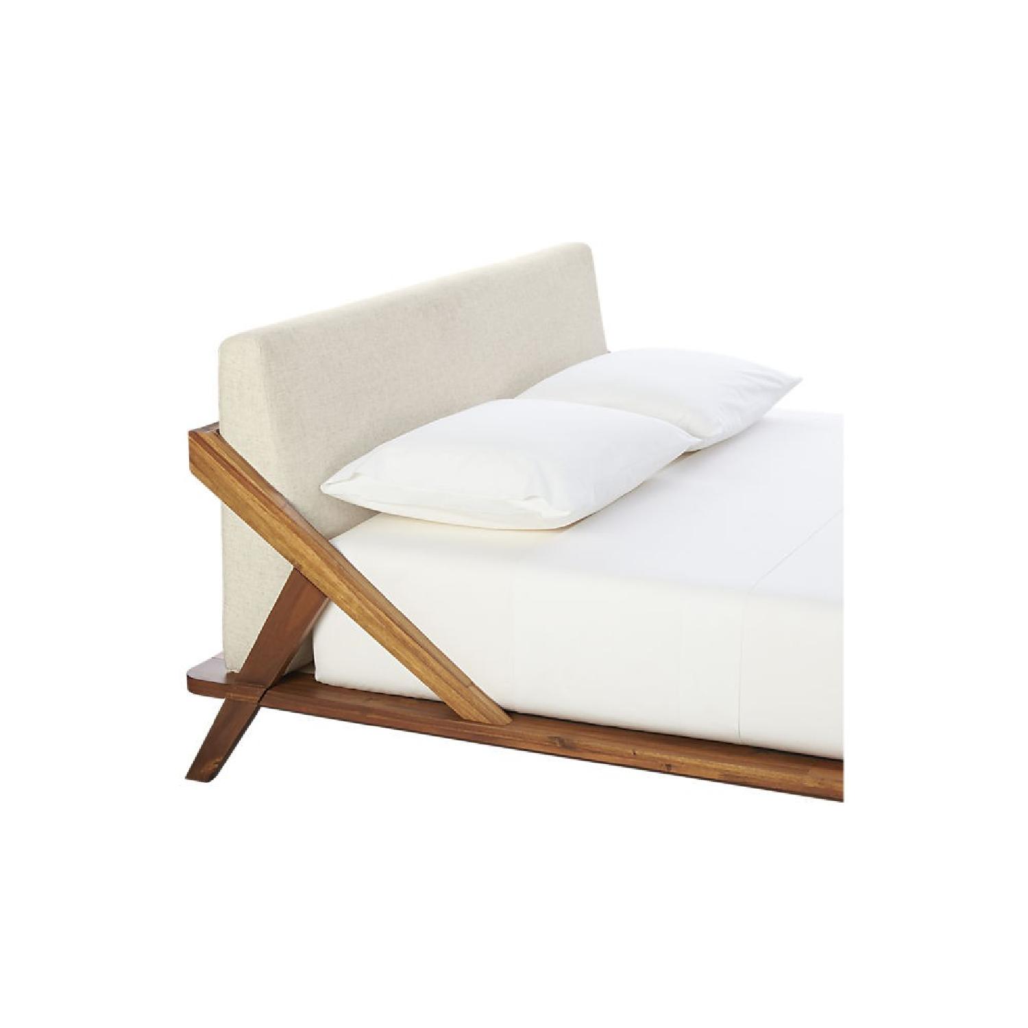 CB2 Drommen Acacia Wood Full Bed - image-1