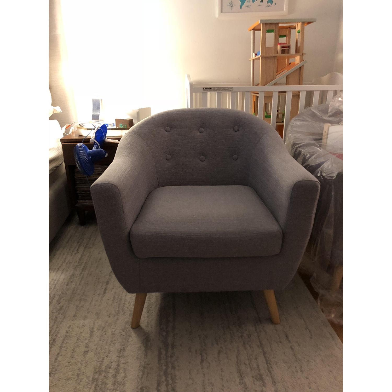 LumiSource Rockwell Mid Century Accent Chair - image-1