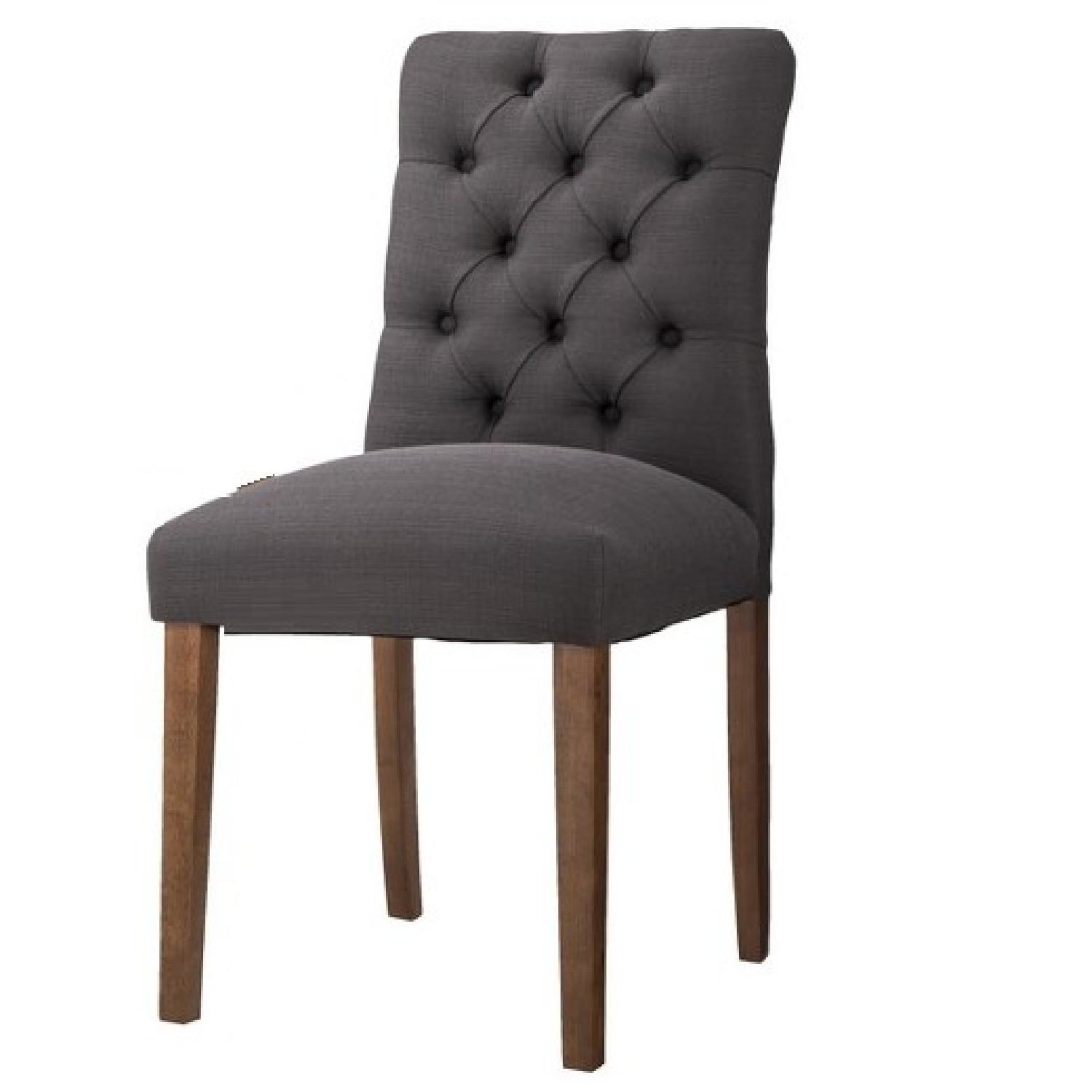 Target Grey Tufted Dining Room Chairs AptDeco