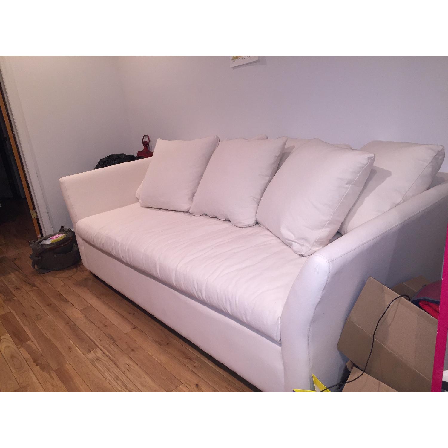 Klaussner Furniture Tripp White Down Sofa - image-2